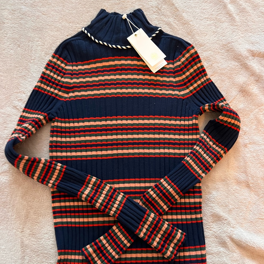 Tory Burch striped turtleneck